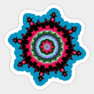 Circular fractal star Sticker